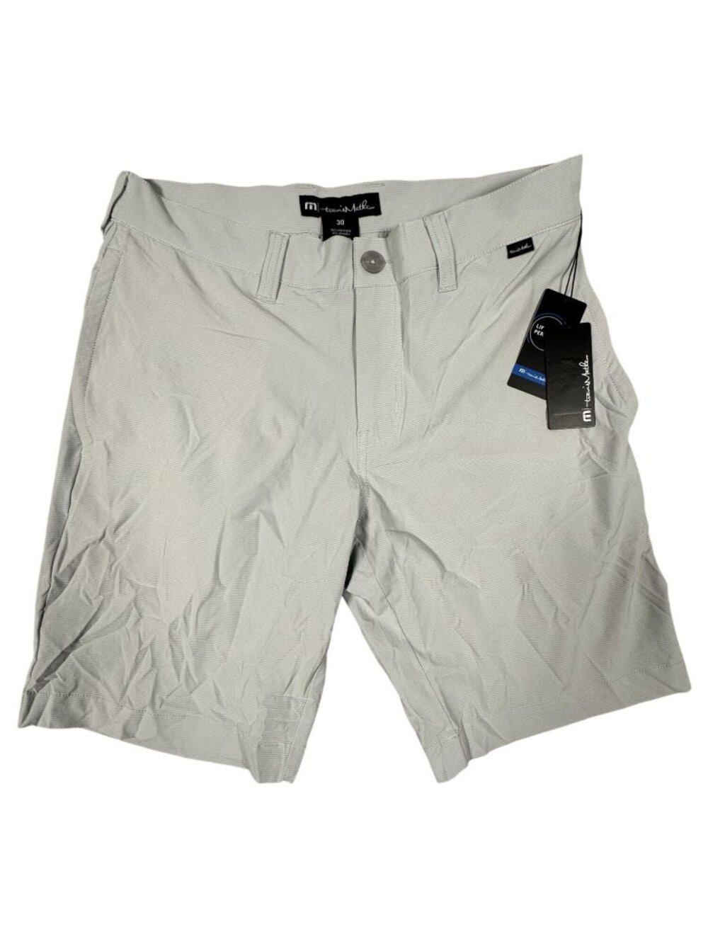 TravisMathew Mens Gray 42 Carlsbad Golf Shorts 9" Performance Flex Lightweight